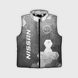Детский жилет Nissan - grey gradient вертикально, цвет: 3D-черный