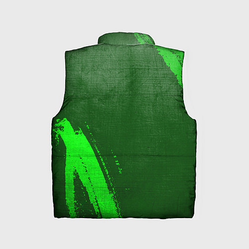Детский жилет Need for Speed - green gradient вертикально / 3D-Черный – фото 2
