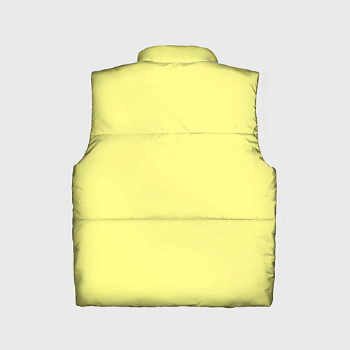 Детский жилет Сливочно жёлтый цвет / 3D-Черный – фото 2