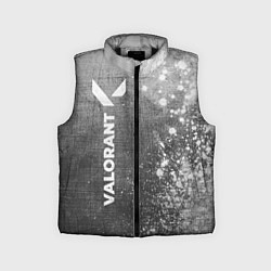 Детский жилет Valorant - grey gradient по-вертикали, цвет: 3D-черный