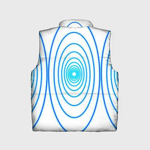 Детский жилет Овалы с свечением / 3D-Черный – фото 2
