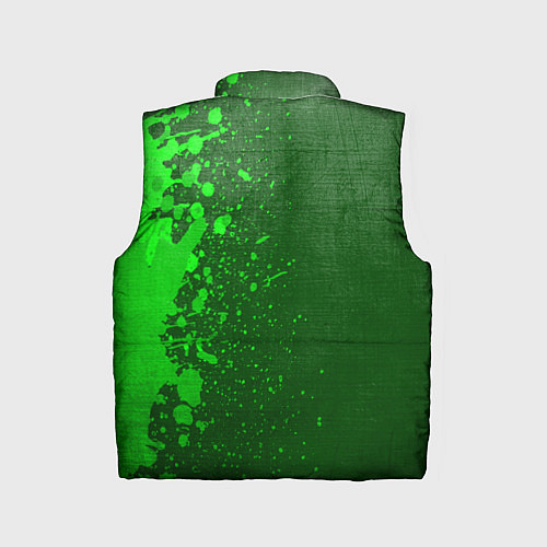 Детский жилет Assassins Creed - green gradient по-вертикали / 3D-Черный – фото 2