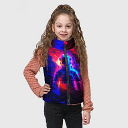 Детский жилет Космонавт в пламени, цвет: 3D-черный — фото 2