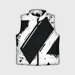 Детский жилет Color black white