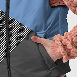 Детский жилет Сине-серый геометричный, цвет: 3D-черный — фото 2