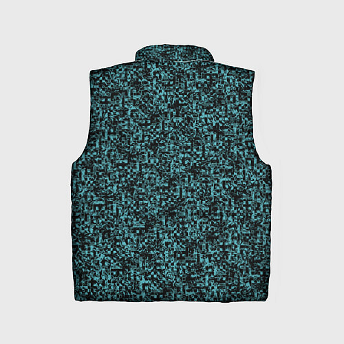 Детский жилет Чёрным с синим абстрактная текстура / 3D-Черный – фото 2