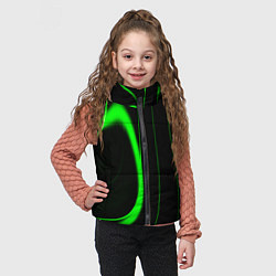 Детский жилет Color green light green black, цвет: 3D-черный — фото 2