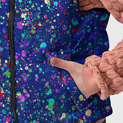 Детский жилет Синий с разноцветными брызгами, цвет: 3D-черный — фото 2