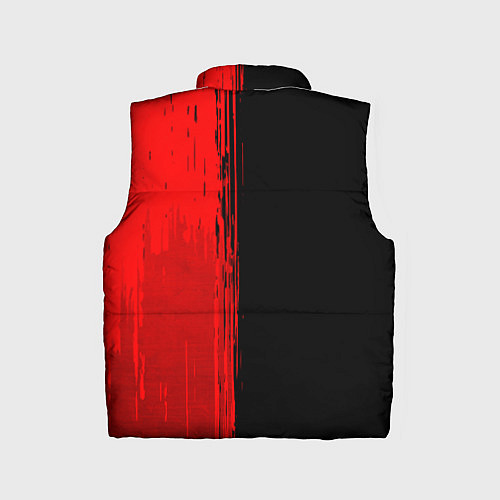 Детский жилет FAW - red gradient по-вертикали / 3D-Черный – фото 2