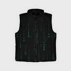 Детский жилет Color black turquoise