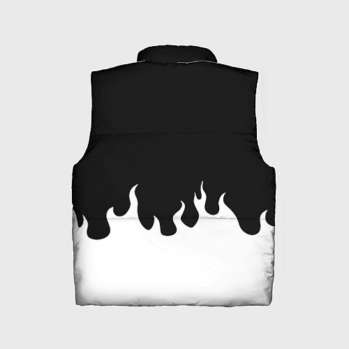 Детский жилет Ювентус белый огонь / 3D-Черный – фото 2