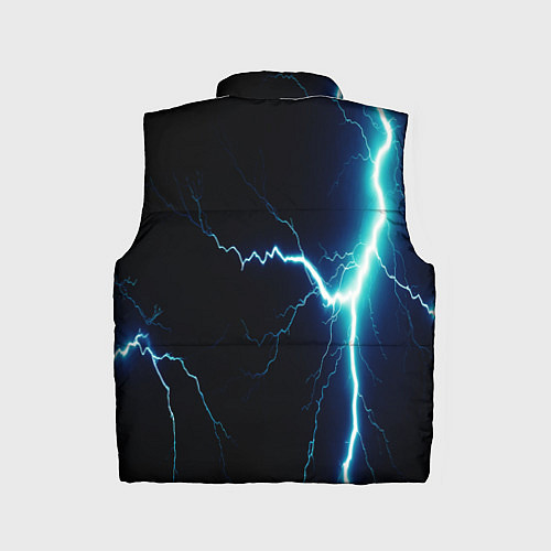 Детский жилет Lightning light blue / 3D-Черный – фото 2