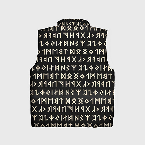 Детский жилет Древние руны викингов / 3D-Черный – фото 2