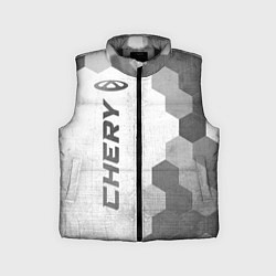 Детский жилет Chery - white gradient по-вертикали, цвет: 3D-черный