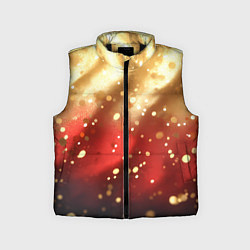 Детский жилет Волнистая текстура с блестками