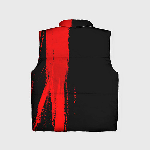Детский жилет Tomb Raider - red gradient по-вертикали / 3D-Черный – фото 2