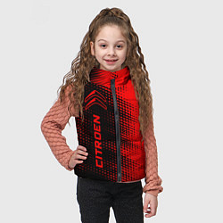 Детский жилет Citroen - red gradient по-вертикали, цвет: 3D-черный — фото 2