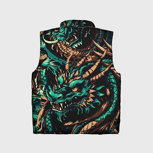 Детский жилет Японские драконы ирезуми / 3D-Черный – фото 2