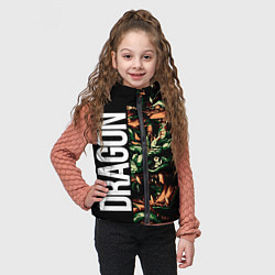 Детский жилет Татуировка дракона ирезуми, цвет: 3D-черный — фото 2