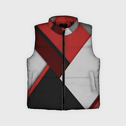 Детский жилет Color black red grey