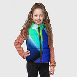 Детский жилет Color blue green, цвет: 3D-черный — фото 2