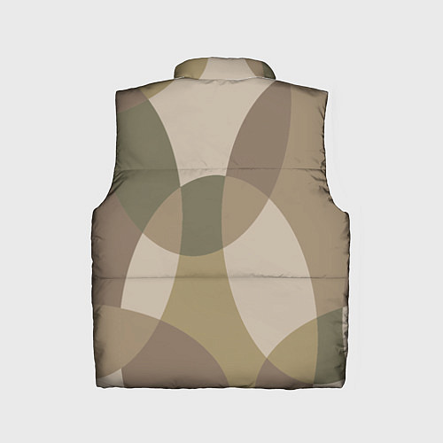 Детский жилет Цветной графический паттерн мозаика / 3D-Черный – фото 2