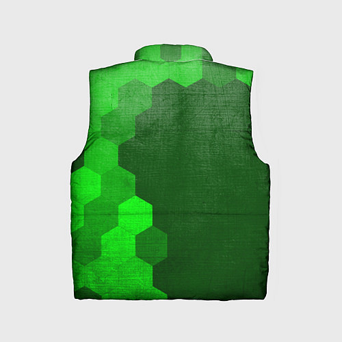 Детский жилет Volvo - green gradient по-вертикали / 3D-Черный – фото 2