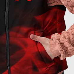 Детский жилет Exeed - red gradient вертикально, цвет: 3D-черный — фото 2