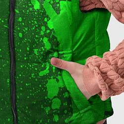 Детский жилет AC Milan - green gradient по-вертикали, цвет: 3D-черный — фото 2