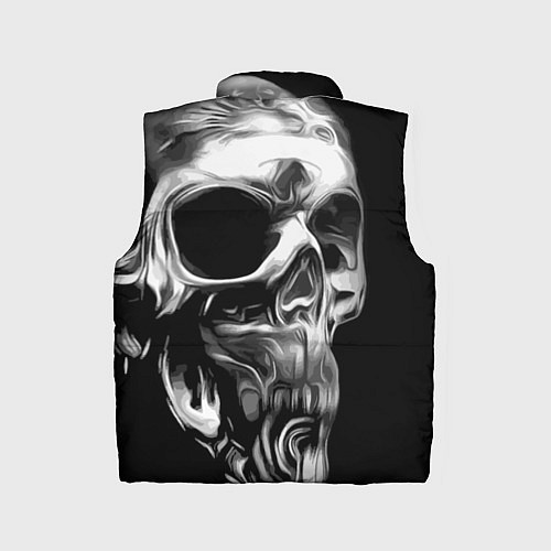 Детский жилет Стилизованный череп / 3D-Черный – фото 2