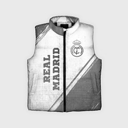 Детский жилет Real Madrid - white gradient вертикально