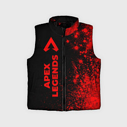 Детский жилет Apex Legends - red gradient по-вертикали, цвет: 3D-черный