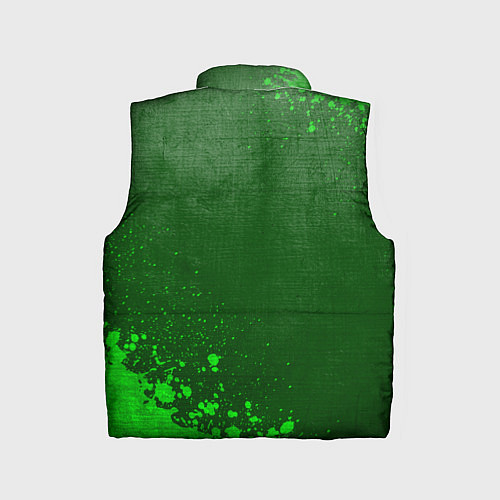 Детский жилет Stumble Guys - green gradient вертикально / 3D-Черный – фото 2