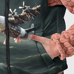 Детский жилет Бомбардито гусито мем, цвет: 3D-черный — фото 2