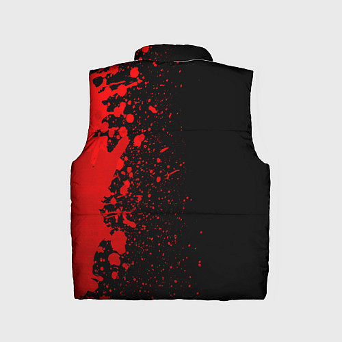 Детский жилет Among Us - red gradient по-вертикали / 3D-Черный – фото 2
