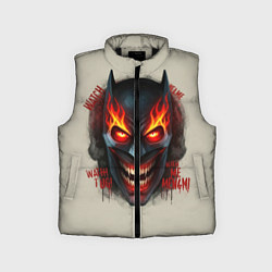 Детский жилет Огенный Бэтмент, цвет: 3D-черный