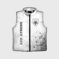 Детский жилет AEK Athens - white gradient вертикально, цвет: 3D-черный