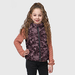 Детский жилет Горький шоколад мраморный узор, цвет: 3D-черный — фото 2