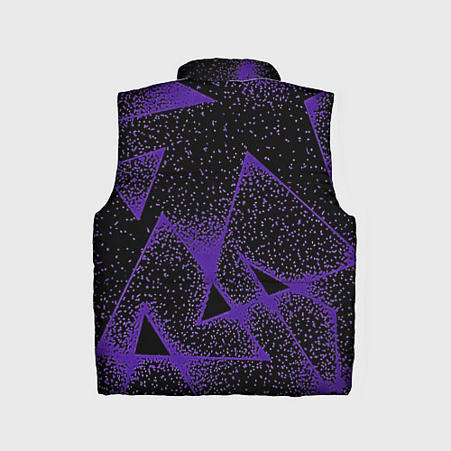 Детский жилет The triangle is purple / 3D-Черный – фото 2