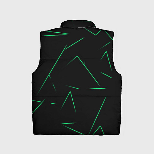 Детский жилет Color light green line / 3D-Черный – фото 2