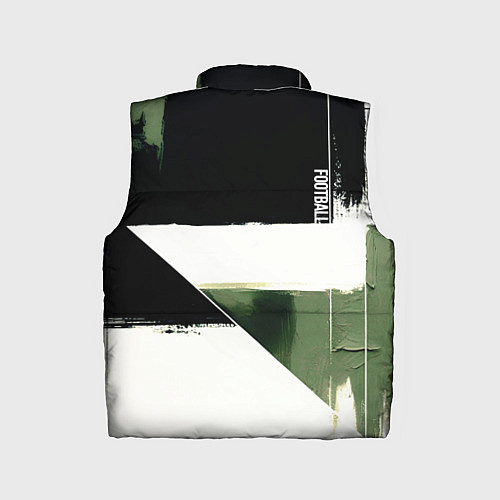 Детский жилет Футбол на фоне брызг красок / 3D-Черный – фото 2
