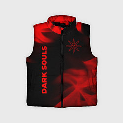 Детский жилет Dark Souls - red gradient вертикально, цвет: 3D-черный