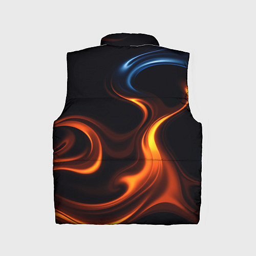 Детский жилет The color is fire orange / 3D-Черный – фото 2