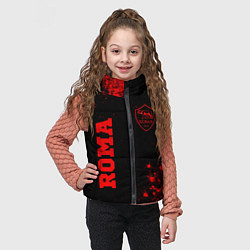 Детский жилет Roma - red gradient вертикально, цвет: 3D-черный — фото 2
