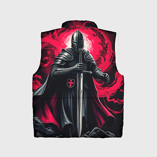 Детский жилет Рыцарь-крестоносец ордена красной звезды / 3D-Черный – фото 2