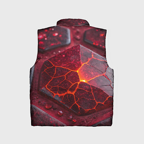 Детский жилет Горящие рубины / 3D-Черный – фото 2