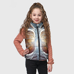 Детский жилет Рентген и скелет, цвет: 3D-черный — фото 2