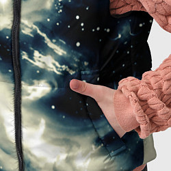 Детский жилет Космический абстрактный чёрно-синий, цвет: 3D-черный — фото 2