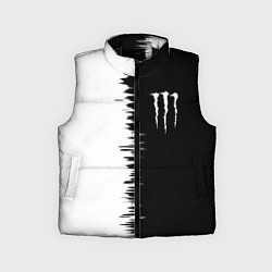 Детский жилет Monster energy штрихи красок, цвет: 3D-черный