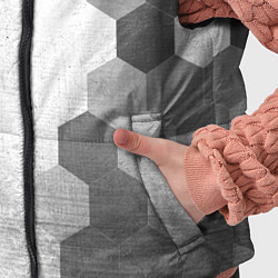 Детский жилет Opel - white gradient по-вертикали, цвет: 3D-черный — фото 2